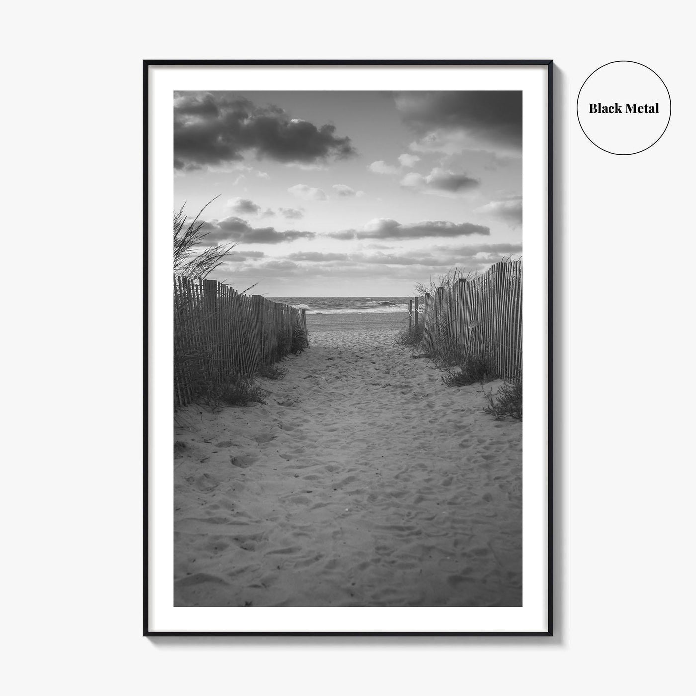 Ocean City Maryland Black and White Fine Art Photo Print, OCMD Poster