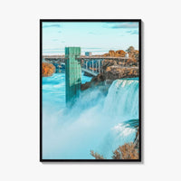 Niagara Falls Fine Art Photo Print, NY, Ontario Canada Autumn Waterfall Poster