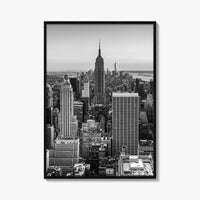 New York City Skyline Black and White Fine Art Photo Print, Manhattan, NYC Poster
