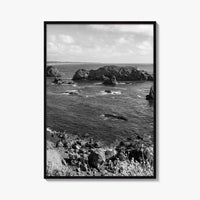 Northern California Black and White Fine Art Photo Print, Coastline Wall Decor, Coastal Poster