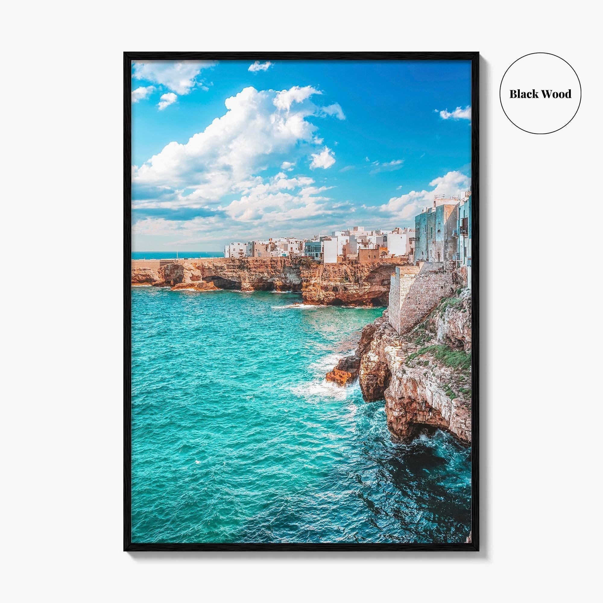Polignano a Mare Fine Art Photo Print, Puglia Italy, Adriatic Sea Poster