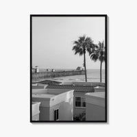 Oceanside Black and White Fine Art Photo Print, San Diego Pier Poster, California Poster