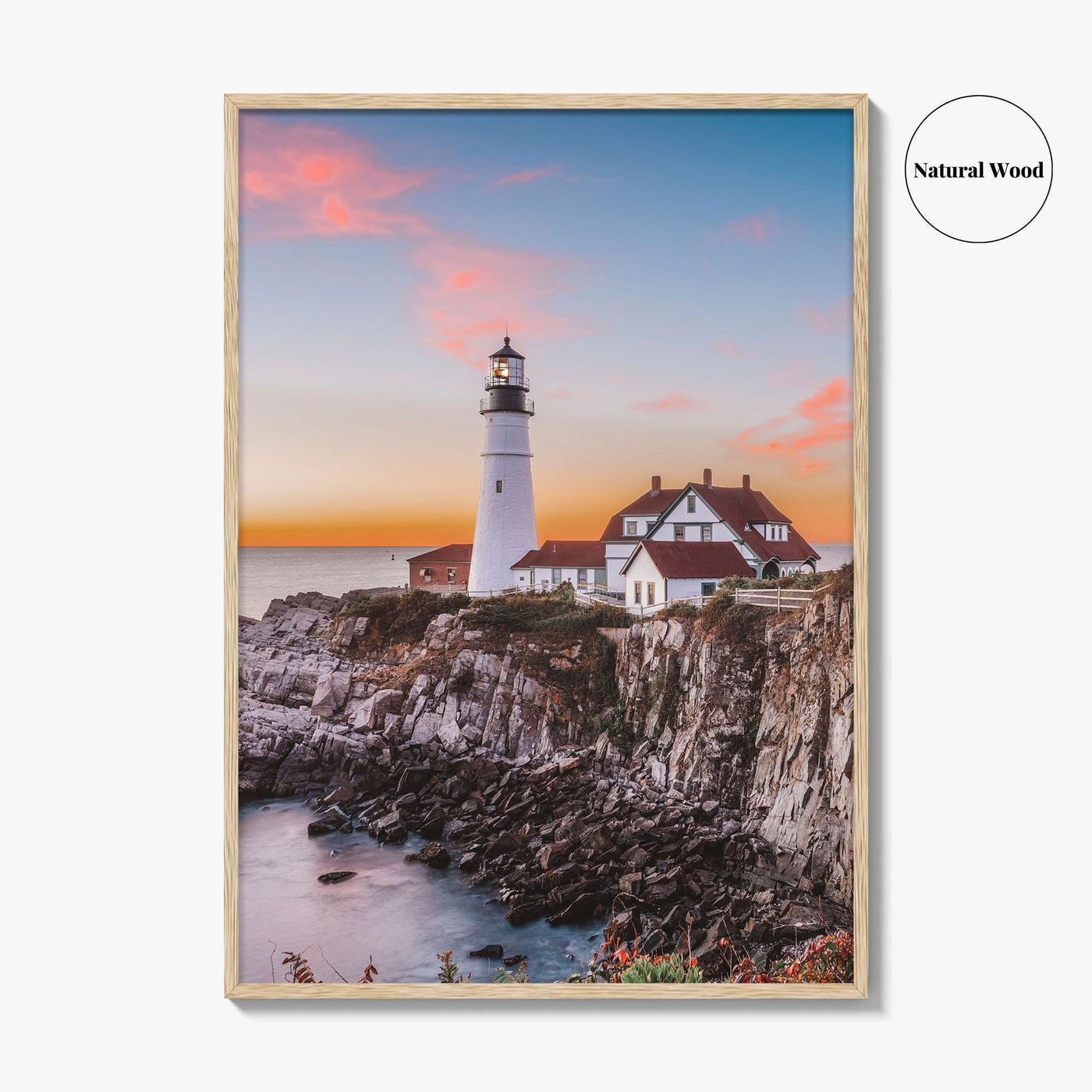 Portland Head Light Fine Art Photo Print, Cape Elizabeth, Maine Lighthouse Poster, USA