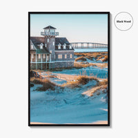 Outer Banks Fine Art Photo Print, Oregon Inlet, Bonner Bridge, Life-Saving Station, NC