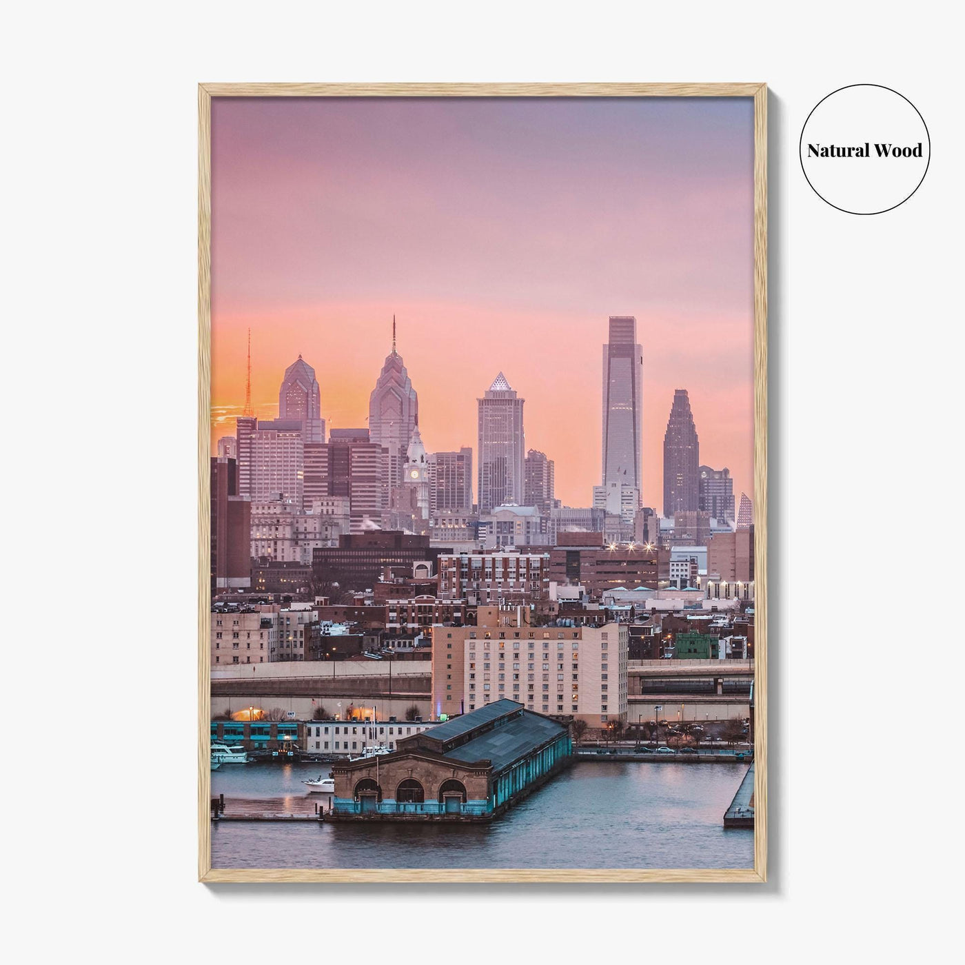 Philadelphia Skyline Fine Art Photo Print, Ben Franklin Bridge, Pennsylvania Poster