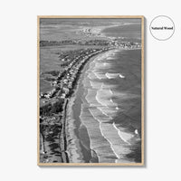 Ogunquit Black and White Fine Art Photo Print, York Maine Coastline Poster, USA