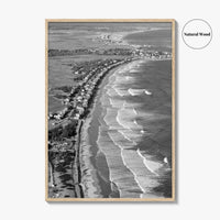 Ogunquit Black and White Fine Art Photo Print, York Maine Coastline Poster, USA