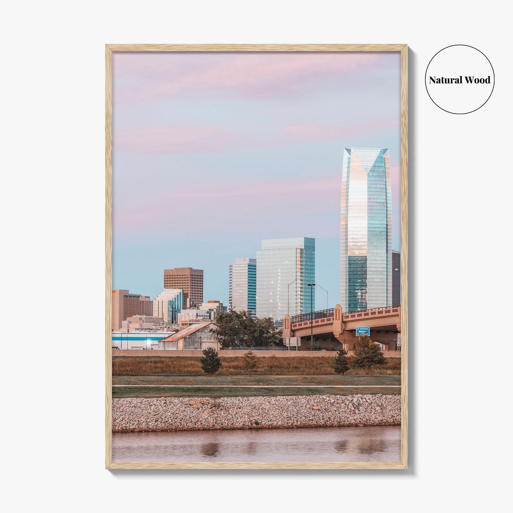 Oklahoma City Skyline Fine Art Photo Print, OKC, Oklahoma, USA Wall Decor Poster