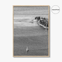 Punta San Vigilio Black and White Fine Art Photo Print, Lake Garda Italy Poster