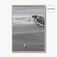 Punta San Vigilio Black and White Fine Art Photo Print, Lake Garda Italy Poster
