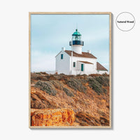 Point Loma Fine Art Photo Print, Cabrillo National Monument Lighthouse, San Diego Poster