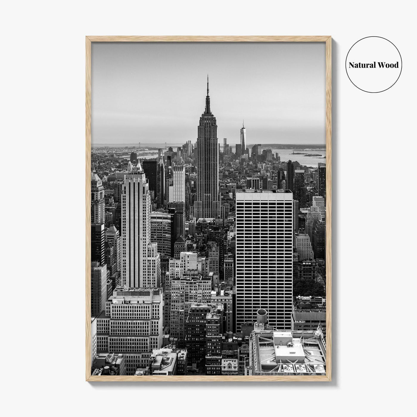 New York City Skyline Black and White Fine Art Photo Print, Manhattan, NYC Poster