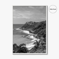 Puerto Escondido Black and White Fine Art Photo Print, Carrizalillo Beach, Oaxaca Mexico Poster