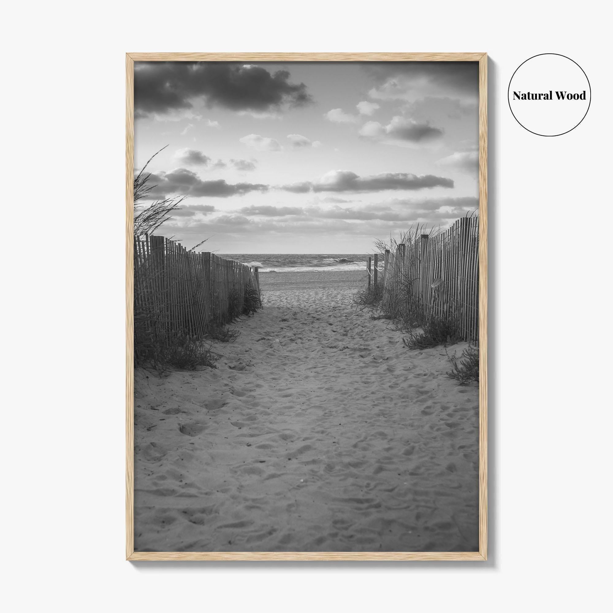 Ocean City Maryland Black and White Fine Art Photo Print, OCMD Poster