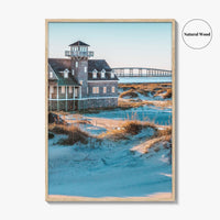 Outer Banks Fine Art Photo Print, Oregon Inlet, Bonner Bridge, Life-Saving Station, NC
