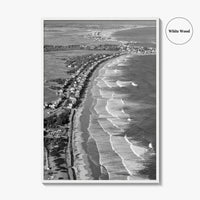 Ogunquit Black and White Fine Art Photo Print, York Maine Coastline Poster, USA
