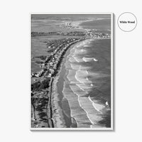 Ogunquit Black and White Fine Art Photo Print, York Maine Coastline Poster, USA