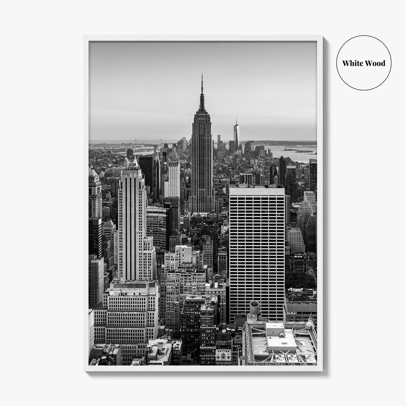 New York City Skyline Black and White Fine Art Photo Print, Manhattan, NYC Poster