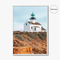Point Loma Fine Art Photo Print, Cabrillo National Monument Lighthouse, San Diego Poster