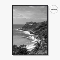 Puerto Escondido Black and White Fine Art Photo Print, Carrizalillo Beach, Oaxaca Mexico Poster