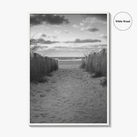 Ocean City Maryland Black and White Fine Art Photo Print, OCMD Poster