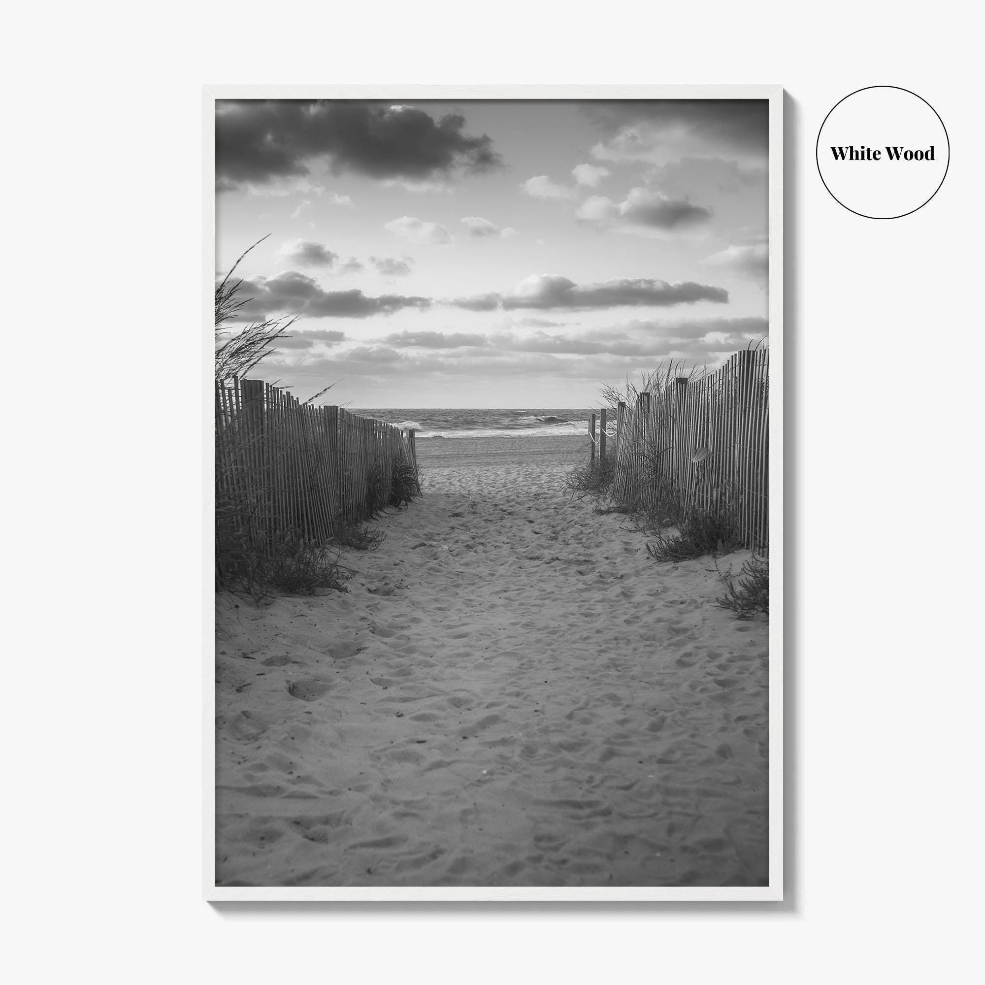 Ocean City Maryland Black and White Fine Art Photo Print, OCMD Poster