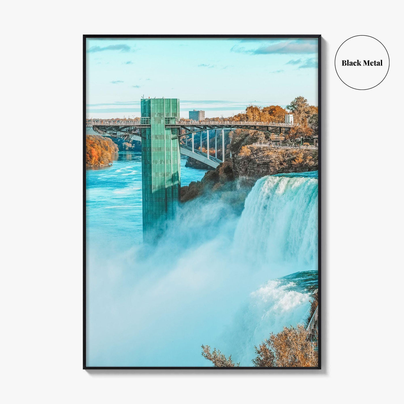 Niagara Falls Fine Art Photo Print, NY, Ontario Canada Autumn Waterfall Poster