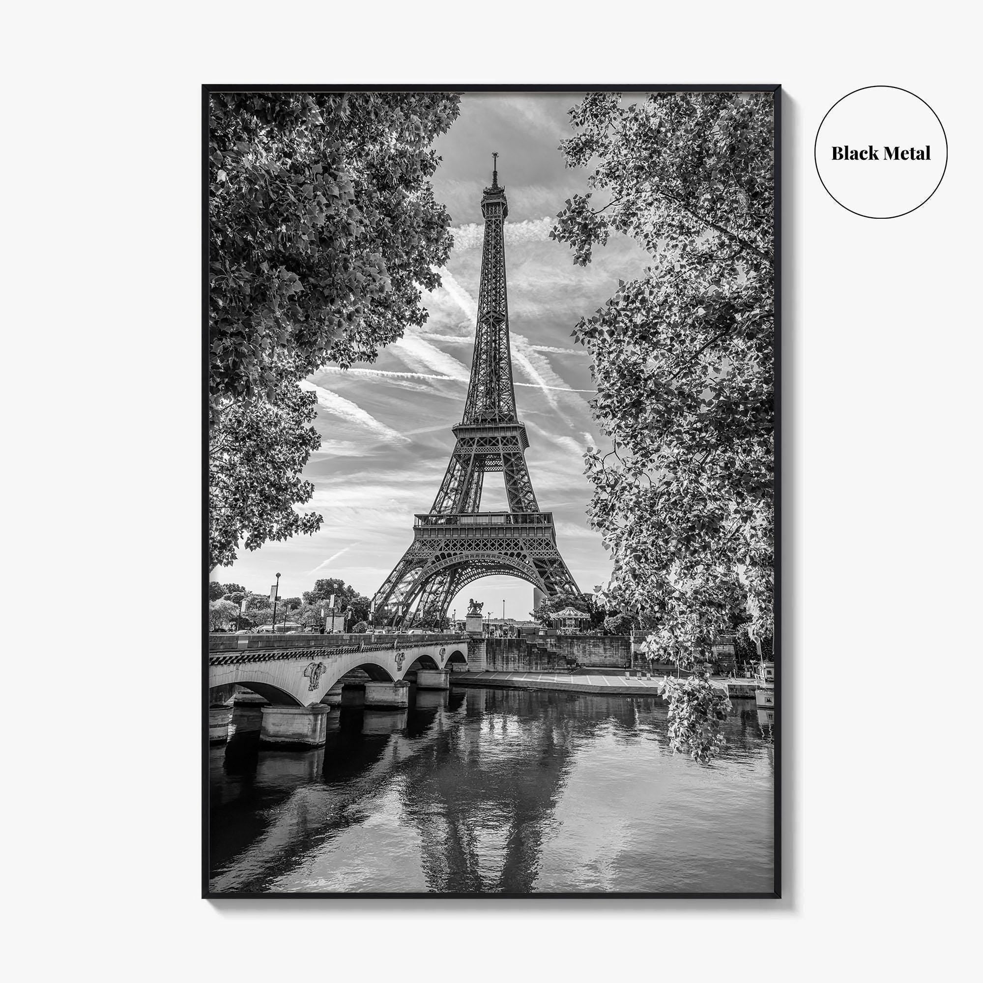 Paris Black and White Fine Art Photo Print, Eiffel Tower, France Poster