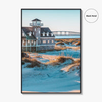 Outer Banks Fine Art Photo Print, Oregon Inlet, Bonner Bridge, Life-Saving Station, NC
