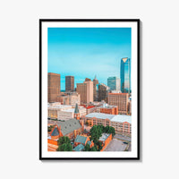 Oklahoma City Skyline Fine Art Photo Print, Downtown, OK, USA, OKC, Wall Decor