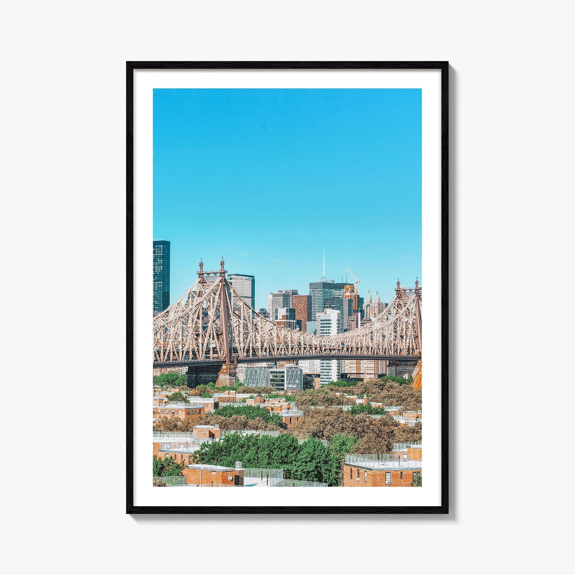 Queens New York Fine Art Photo Print, Queensboro Bridge, East River, NYC, Manhattan