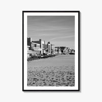 Oxnard Black and White Fine Art Photo Print, Hollywood Beach, California, Wall Decor, Poster