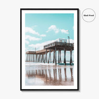 Ocean City NJ Fine Art Photo Print, Boardwalk Fishing Pier, Jersey Shore Poster