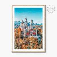 Neuschwanstein Castle Fine Art Photo Print, Bavaria, Germany, Bavarian Alps Wall Decor Poster