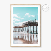 Ocean City NJ Fine Art Photo Print, Boardwalk Fishing Pier, Jersey Shore Poster