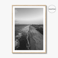 Ocean City Maryland Black and White Fine Art Photo Print, OCMD Poster, USA Poster