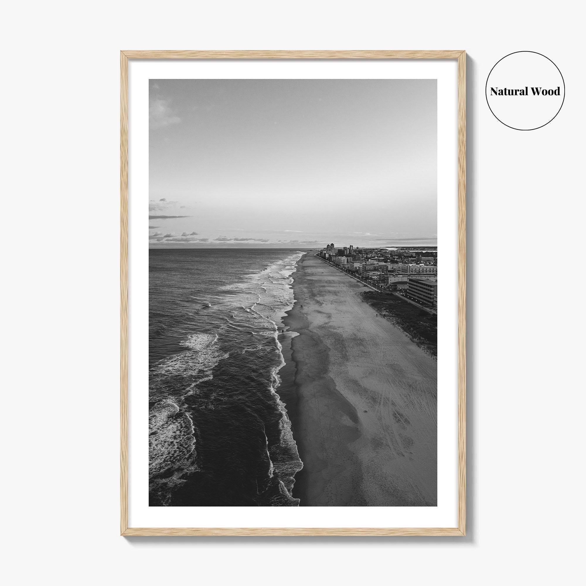 Ocean City Maryland Black and White Fine Art Photo Print, OCMD Poster, USA Poster