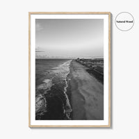 Ocean City Maryland Black and White Fine Art Photo Print, OCMD Poster, USA Poster