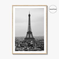 Paris Black and White Fine Art Photo Print, Arc de Triomphe, Eiffel Tower Poster