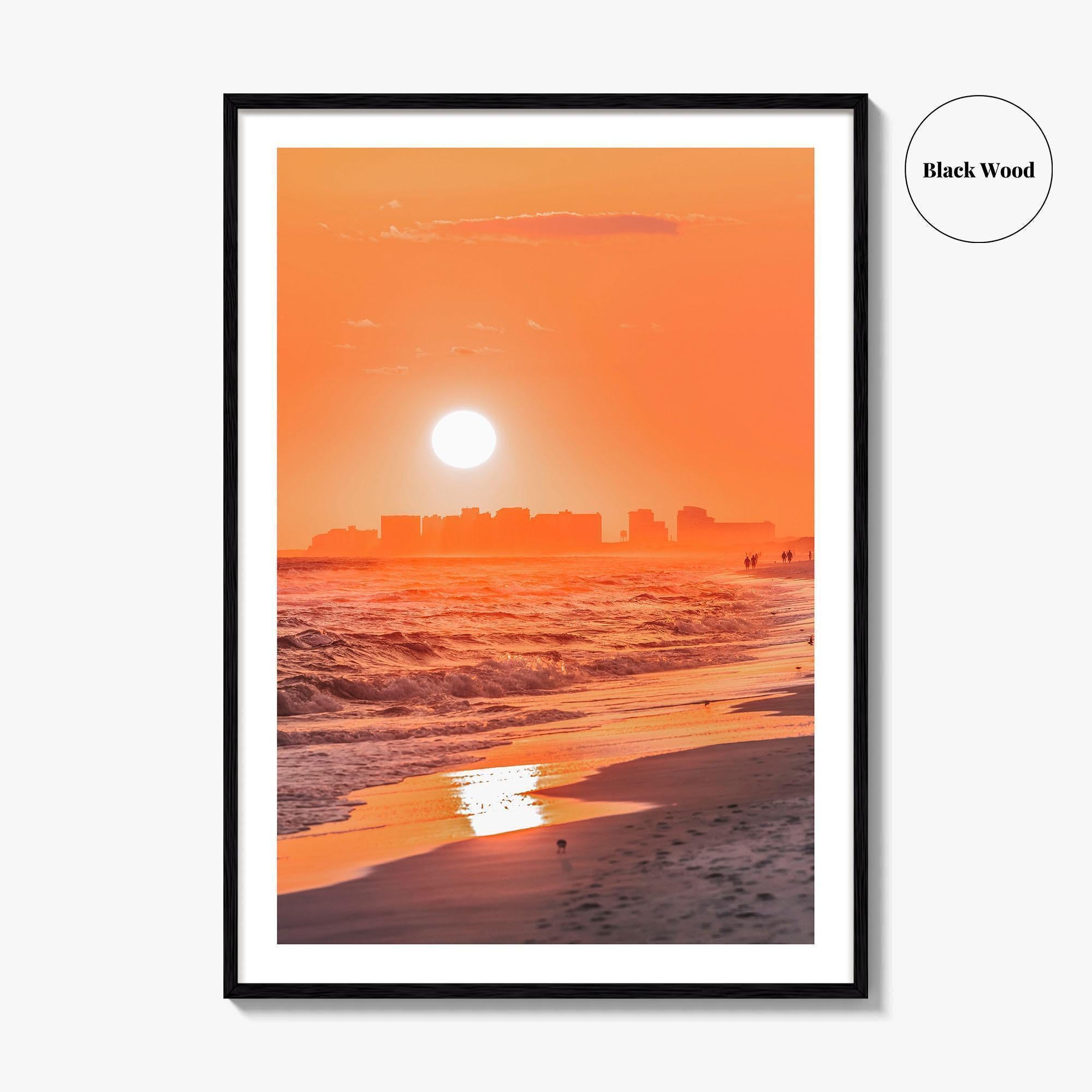 Pensacola Skyline Fine Art Photo Print, Santa Rosa Beach Florida Wall Poster