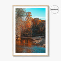 Ohio Fine Art Photo Print, Chagrin River Autumn, Cleveland Wall Poster, USA