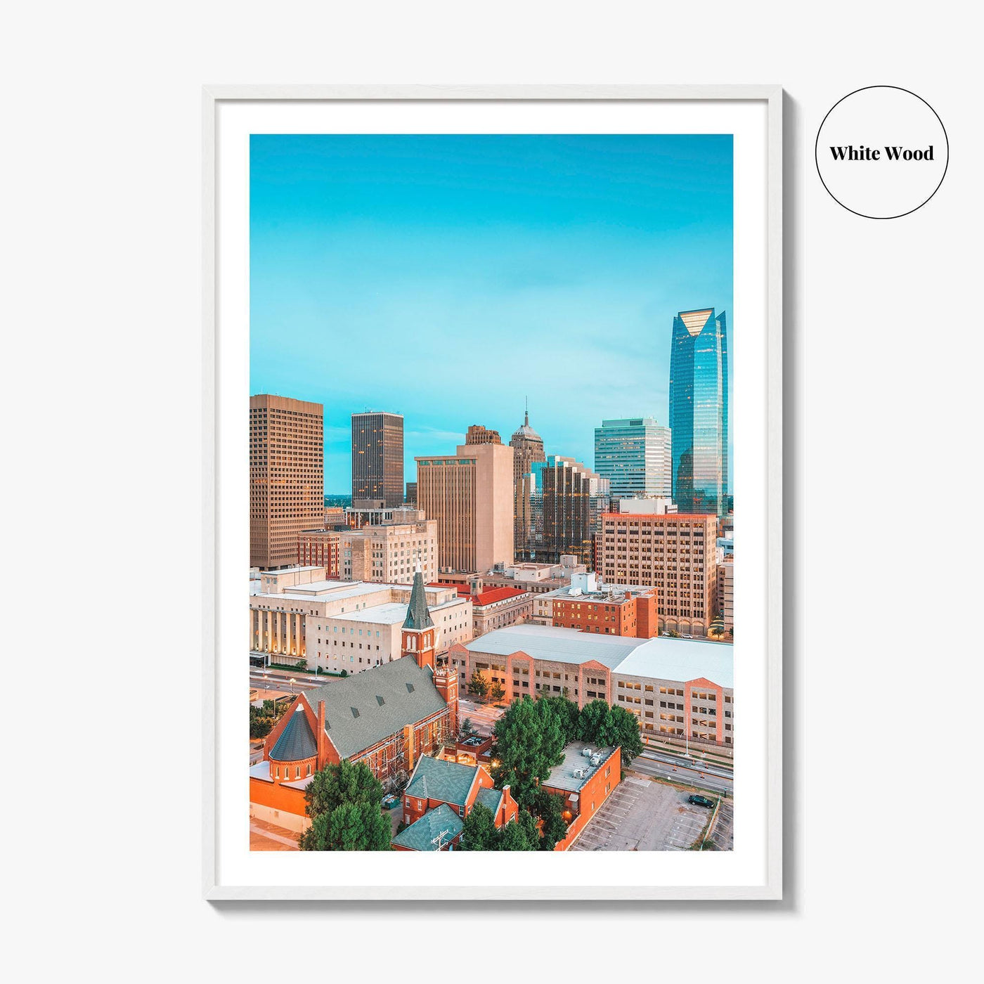 Oklahoma City Skyline Fine Art Photo Print, Downtown, OK, USA, OKC, Wall Decor