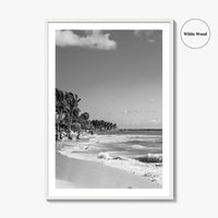 Playa del Carmen Black and White Fine Art Photo Print, Riviera Maya Poster, Mexico
