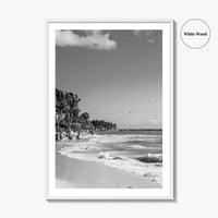 Playa del Carmen Black and White Fine Art Photo Print, Riviera Maya Poster, Mexico