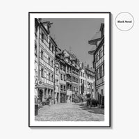 Nuremberg Black and White Fine Art Photo Print, Nürnberg Germany, Weissgerbergasse