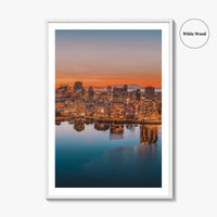 Oakland Skyline Fine Art Photo Print, California USA, Bay Area Wall Decor Poster