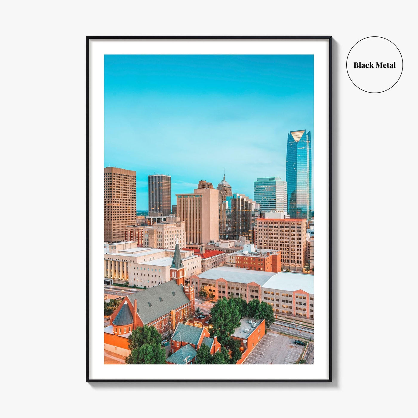 Oklahoma City Skyline Fine Art Photo Print, Downtown, OK, USA, OKC, Wall Decor