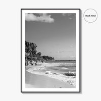 Playa del Carmen Black and White Fine Art Photo Print, Riviera Maya Poster, Mexico
