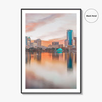 Orlando Skyline Fine Art Photo Print, Downtown, Florida, USA, Poster, Lake Eola Park