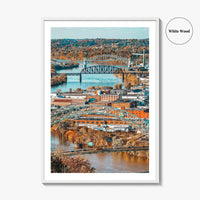 Pittsburgh Fine Art Photo Print, West End Bridge, Ohio River, Pennsylvania USA